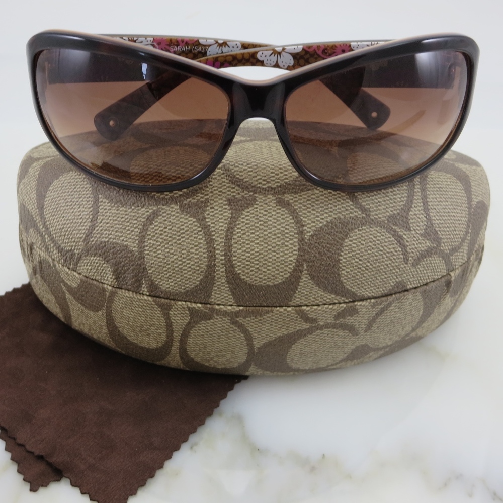 Coach Tortoise/Brown Sarah S437 Sunglasses